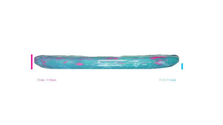 Discraft Swirl Jawbreaker Captain's Caliber Putter Profile View