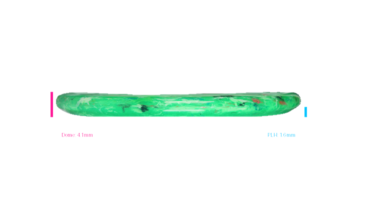 Discraft Swirl Jawbreaker Captain's Caliber Putter Profile View