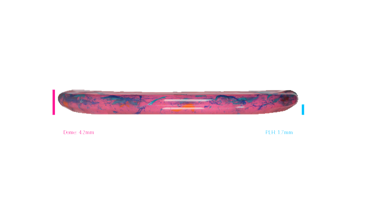 Discraft Swirl Jawbreaker Captain's Caliber Putter Profile View