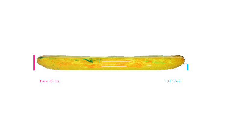 Discraft Swirl Jawbreaker Captain's Caliber Putter Profile View