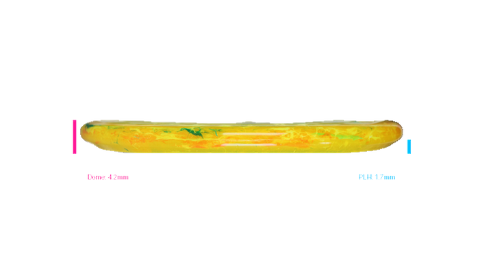 Discraft Swirl Jawbreaker Captain's Caliber Putter Profile View