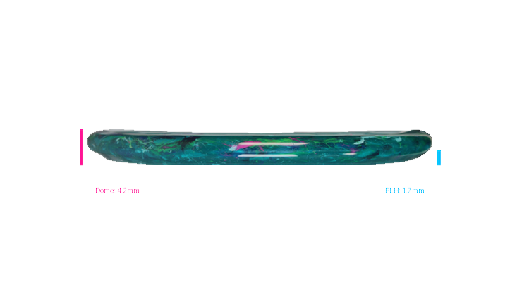 Discraft Swirl Jawbreaker Captain's Caliber Putter Profile View