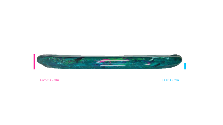 Discraft Swirl Jawbreaker Captain's Caliber Putter Profile View