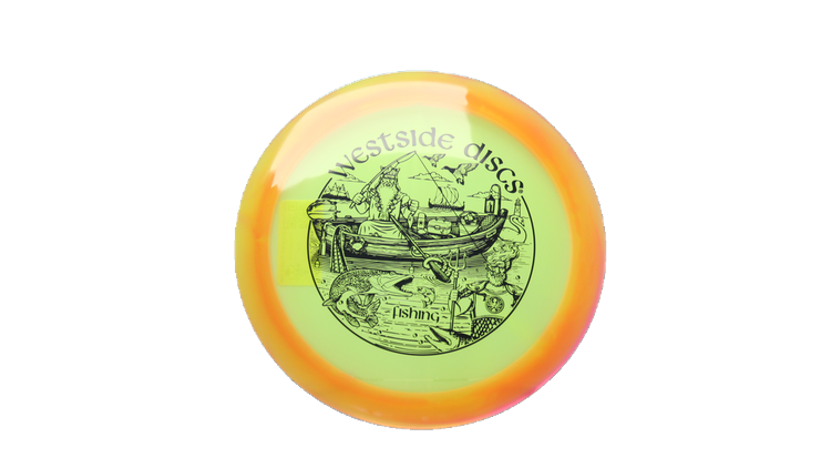Westside Discs 2026 Fishing Scene VIP-X Orbit Ahti Fairway Driver Front View