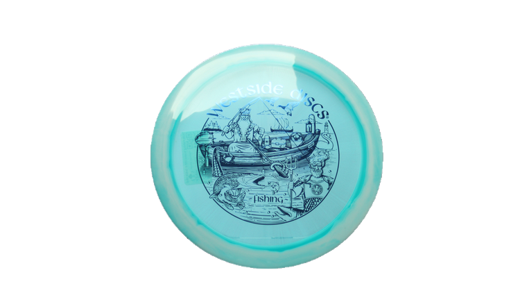 Westside Discs 2026 Fishing Scene VIP-X Orbit Ahti Fairway Driver Front View