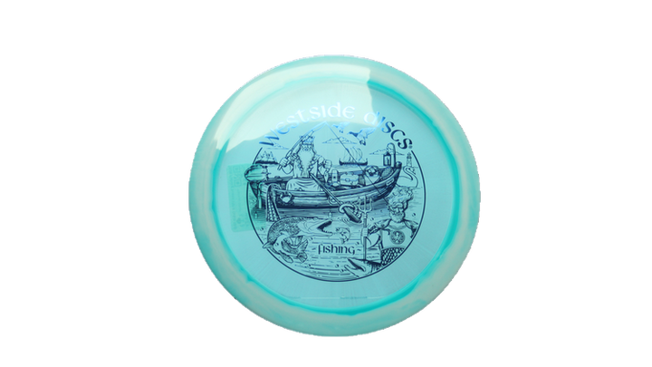Westside Discs 2026 Fishing Scene VIP-X Orbit Ahti Fairway Driver Front View