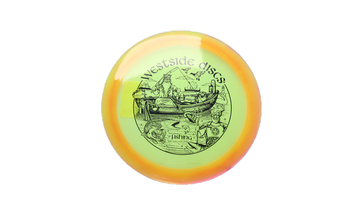 Westside Discs 2026 Fishing Scene VIP-X Orbit Ahti Fairway Driver Front View