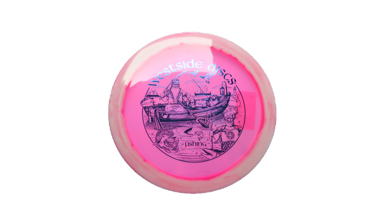 Westside Discs 2026 Fishing Scene VIP-X Orbit Ahti Fairway Driver Front View
