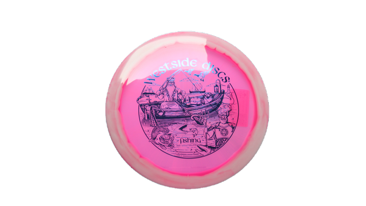 Westside Discs 2026 Fishing Scene VIP-X Orbit Ahti Fairway Driver Front View