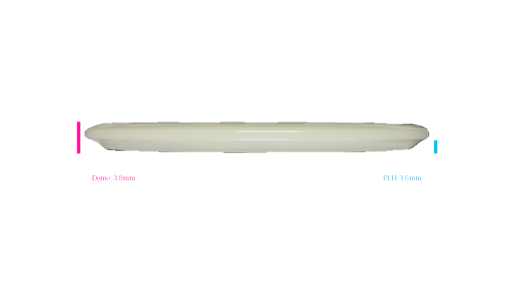 Discraft 2026 Mega-Glo Buzzz Midrange Profile View