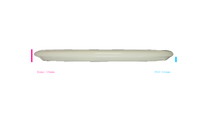 Discraft 2026 Mega-Glo Buzzz Midrange Profile View