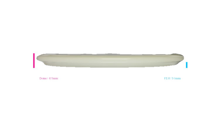 Discraft 2026 Mega-Glo Buzzz Midrange Profile View