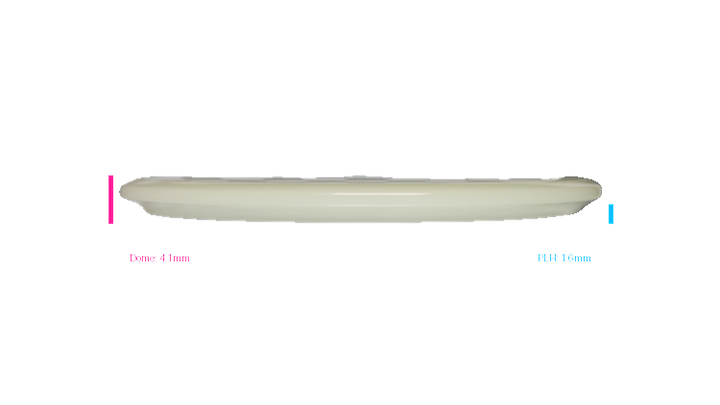 Discraft 2026 Mega-Glo Buzzz Midrange Profile View