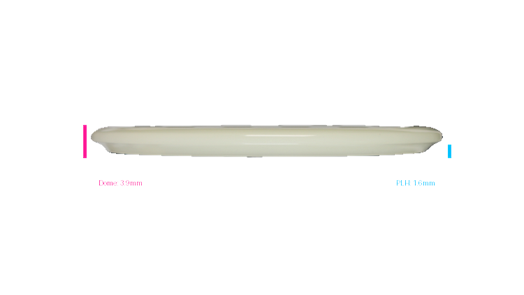 Discraft 2026 Mega-Glo Buzzz Midrange Profile View