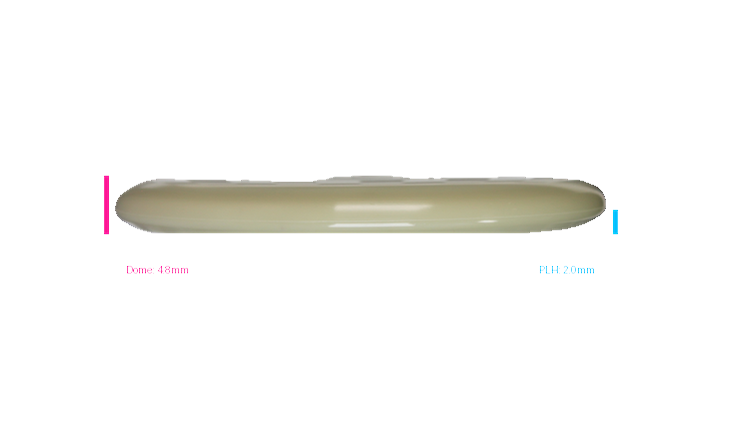 Discraft 2026 Mega-Glo Challenger SS Putter Profile View