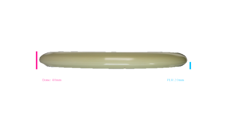 Discraft 2026 Mega-Glo Challenger SS Putter Profile View