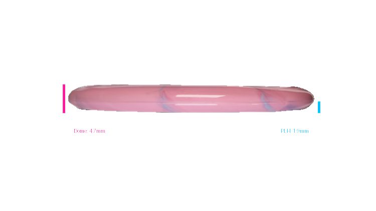 Discraft 2024 Worlds Paul McBeth ESP Swirl Colorshift Luna Putter Profile View