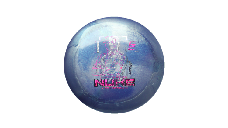 Discraft 2026 Ezra Aderhold Tour Series Titanium Nuke Distance Driver Front View