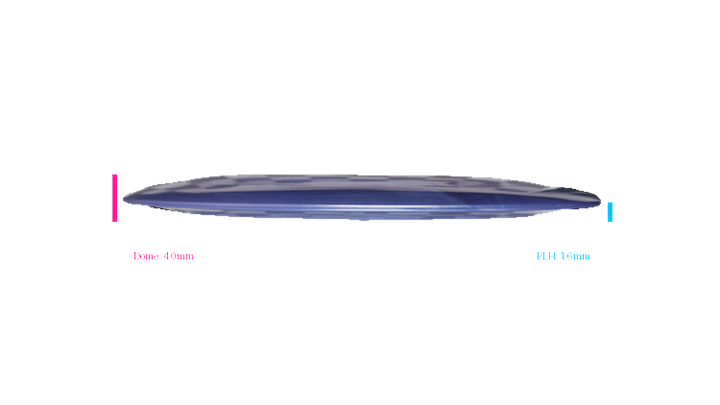 Discraft 2026 Ezra Aderhold Tour Series Titanium Nuke Distance Driver Profile View