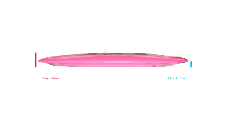 DGA First Flight ProLine Swirl Hurricane X Distance Driver Profile View