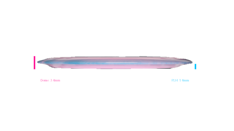 DGA First Flight ProLine Swirl Hurricane X Distance Driver Profile View