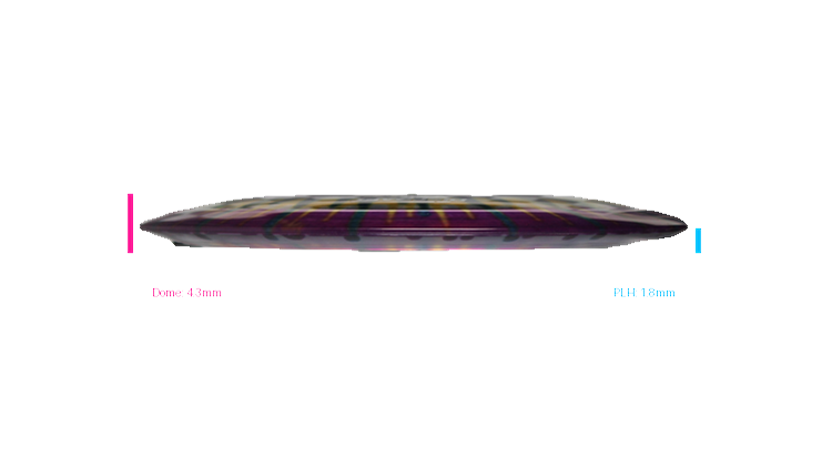 Discraft Z Fly Dye Heat Fairway Driver Profile View