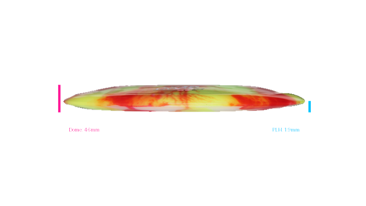 Discraft Z Fly Dye Heat Fairway Driver Profile View