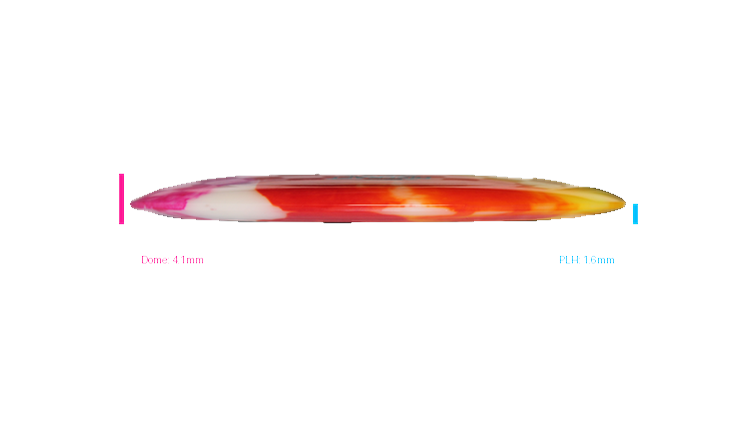 Discraft Z Fly Dye Heat Fairway Driver Profile View