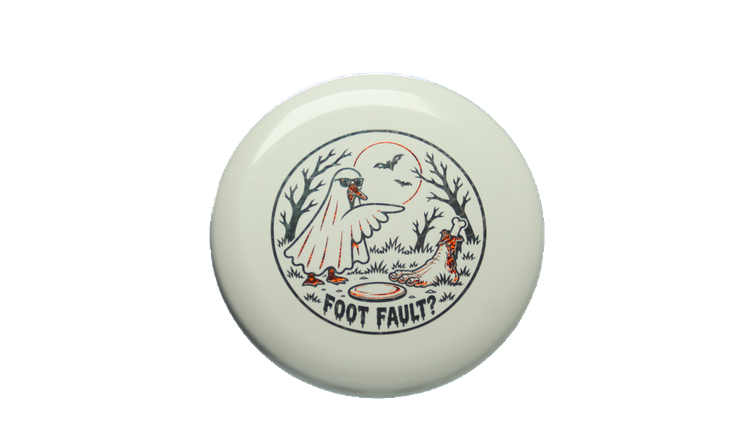 Discraft 2026 Halloween Foot Fault Paul McBeth Luna Putter Front View