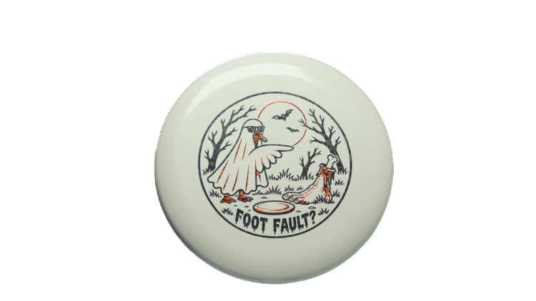Discraft 2026 Halloween Foot Fault Paul McBeth Luna Putter Front View