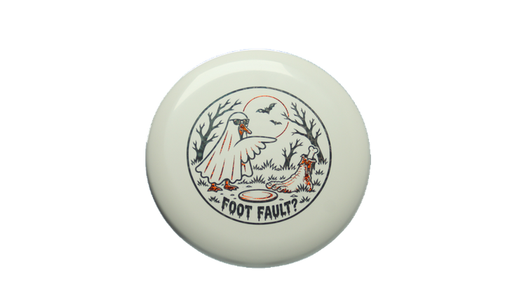 Discraft 2026 Halloween Foot Fault Paul McBeth Luna Putter Front View