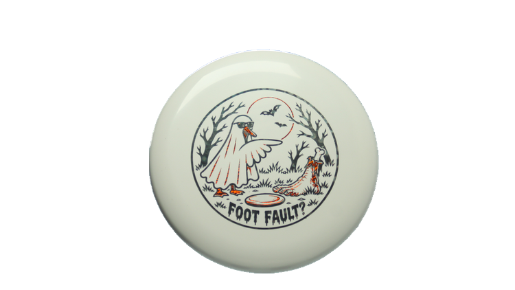 Discraft 2026 Halloween Foot Fault Paul McBeth Luna Putter Front View