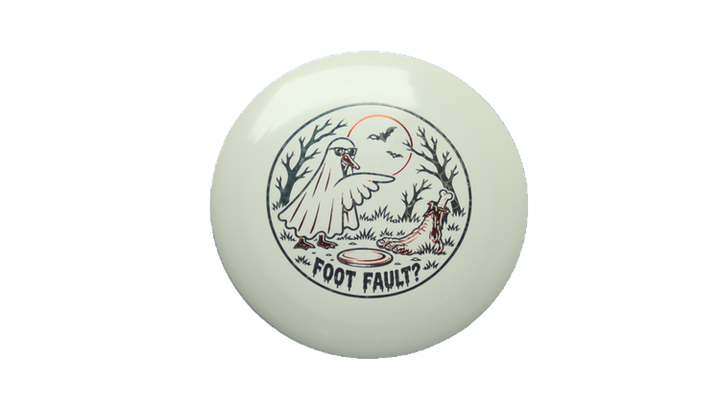 Discraft 2026 Halloween Foot Fault ESP Nuke Distance Driver Front View