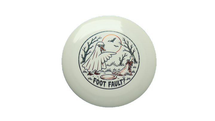 Discraft 2026 Halloween Foot Fault ESP Nuke Distance Driver Front View