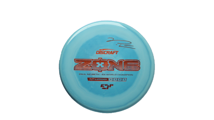 Discraft Paul McBeth 6x Signature Series ESP Zone Putter Front View