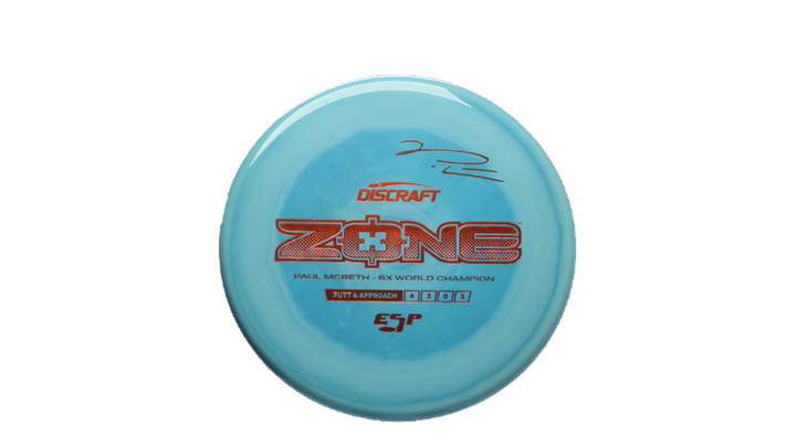 Discraft Paul McBeth 6x Signature Series ESP Zone Putter Front View