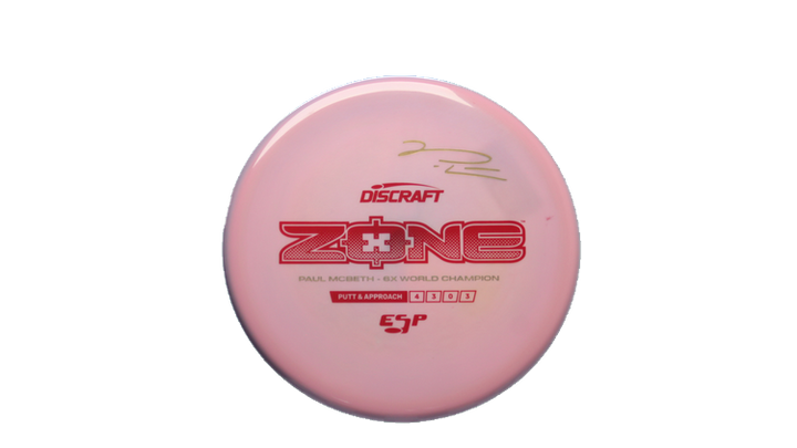 Discraft Paul McBeth 6x Signature Series ESP Zone Putter Front View