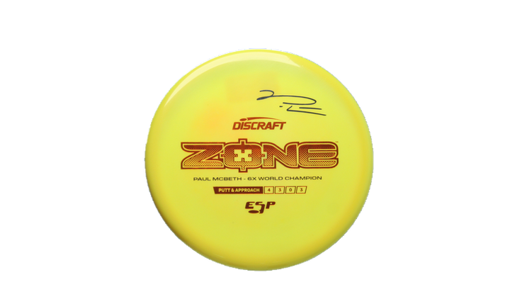 Discraft Paul McBeth 6x Signature Series ESP Zone Putter Front View