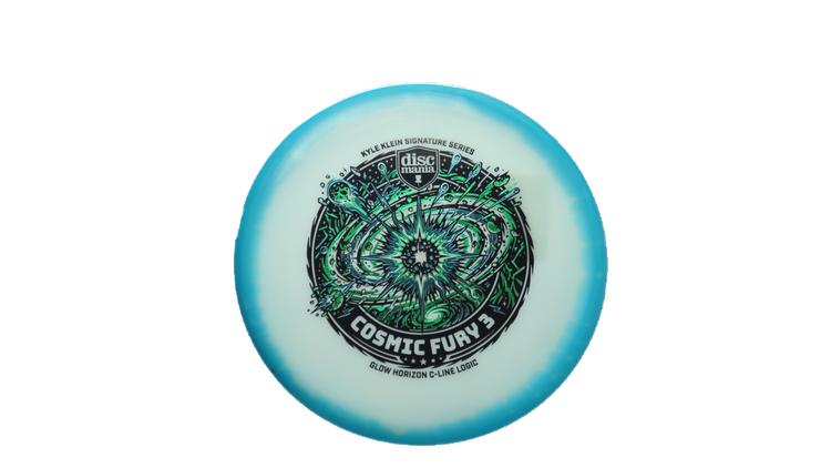 Discmania Cosmic Fury 3 - Kyle Klein Signature Series Glow Horizon C-Line Logic Putter Front View