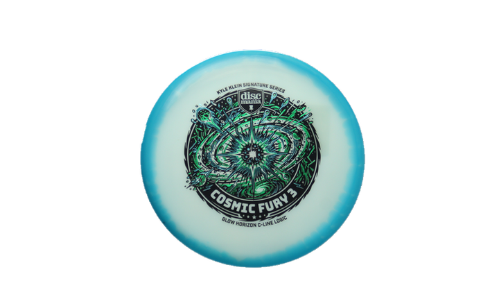 Discmania Cosmic Fury 3 - Kyle Klein Signature Series Glow Horizon C-Line Logic Putter Front View