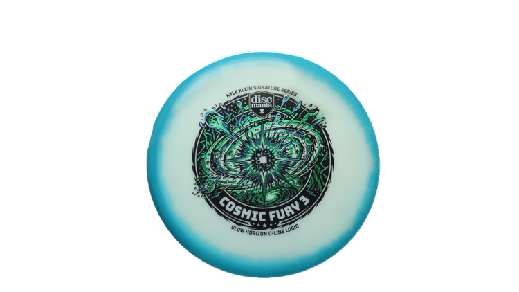 Discmania Cosmic Fury 3 - Kyle Klein Signature Series Glow Horizon C-Line Logic Putter Front View