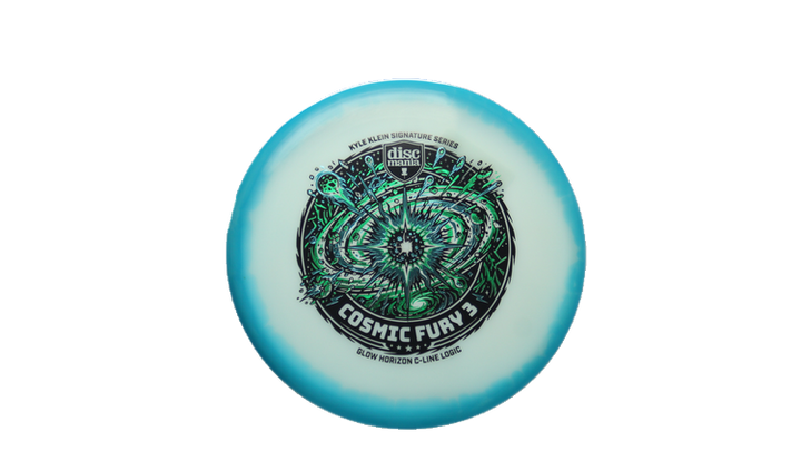 Discmania Cosmic Fury 3 - Kyle Klein Signature Series Glow Horizon C-Line Logic Putter Front View