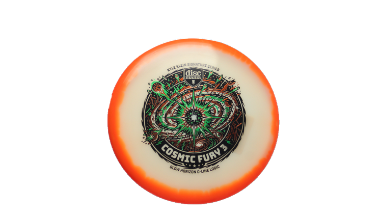 Discmania Cosmic Fury 3 - Kyle Klein Signature Series Glow Horizon C-Line Logic Putter Front View