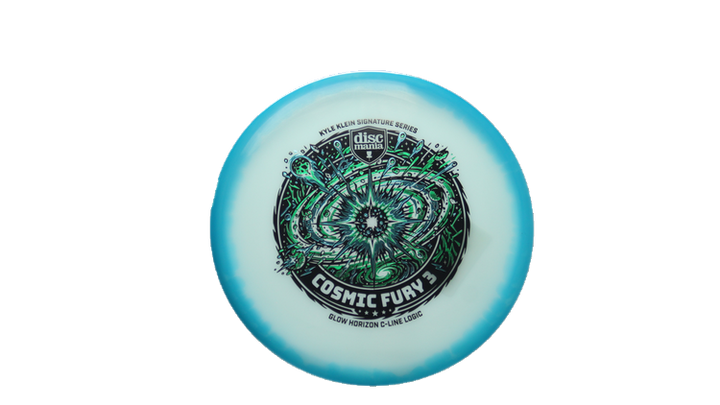 Discmania Cosmic Fury 3 - Kyle Klein Signature Series Glow Horizon C-Line Logic Putter Front View
