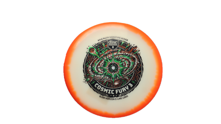 Discmania Cosmic Fury 3 - Kyle Klein Signature Series Glow Horizon C-Line Logic Putter Front View