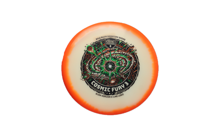 Discmania Cosmic Fury 3 - Kyle Klein Signature Series Glow Horizon C-Line Logic Putter Front View