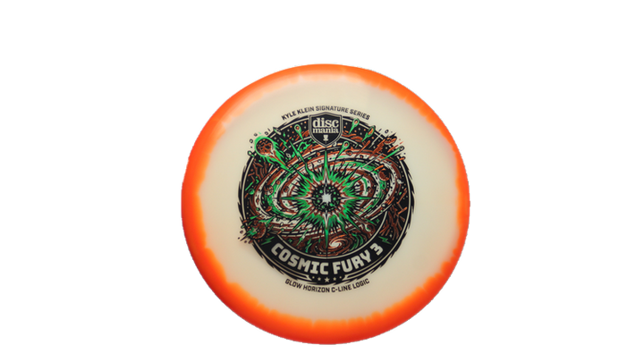 Discmania Cosmic Fury 3 - Kyle Klein Signature Series Glow Horizon C-Line Logic Putter Front View