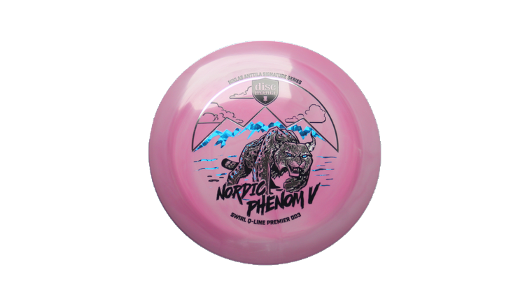 Discmania Nordic Phenom 5 - Niklas Anttila Signature Series Swirl Q-Line Premier  DD3 Distance Driver Front View