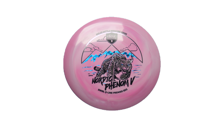 Discmania Nordic Phenom 5 - Niklas Anttila Signature Series Swirl Q-Line Premier  DD3 Distance Driver Front View
