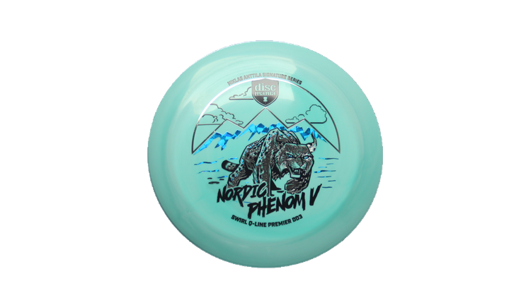 Discmania Nordic Phenom 5 - Niklas Anttila Signature Series Swirl Q-Line Premier  DD3 Distance Driver Front View